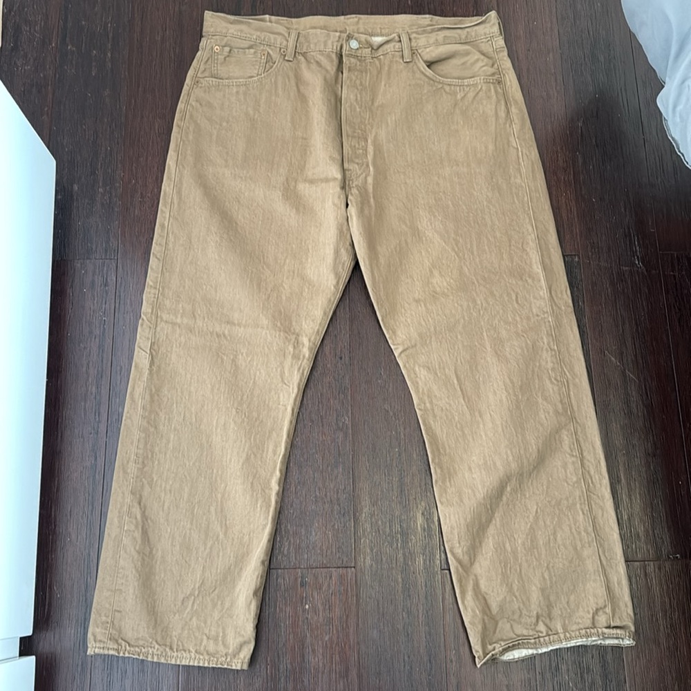 Levi’s 501 Tan/Brown Jeans Men’s Shrink to Fit